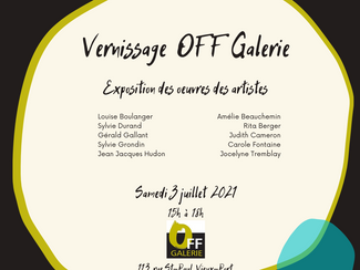Vernissage OFF Galerie - 3 juillet 2021